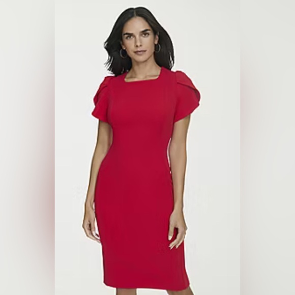 Marc New York Red Midi Dress - Picture 3 of 6